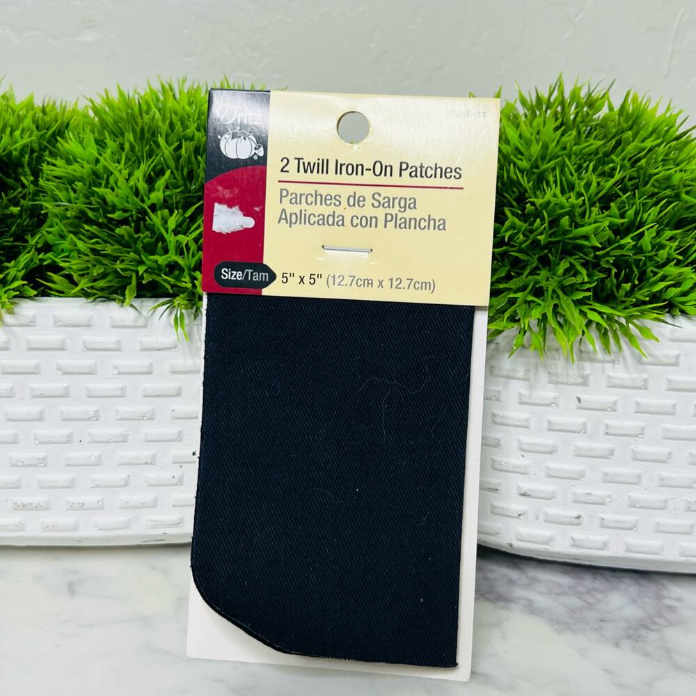 2 Count Twill Iron On Patches